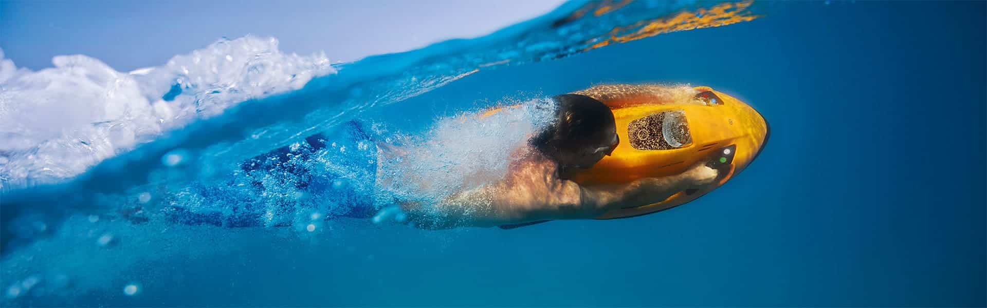 Seabob sotto l'acqua